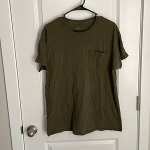 Fruit of the Loom Olive Green T-shirt